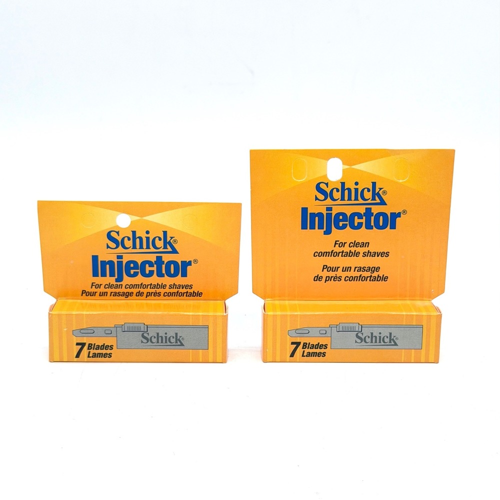 Schick Injector Single Edge Razor Blades 7 Count 2 Pack Total 14 Blades